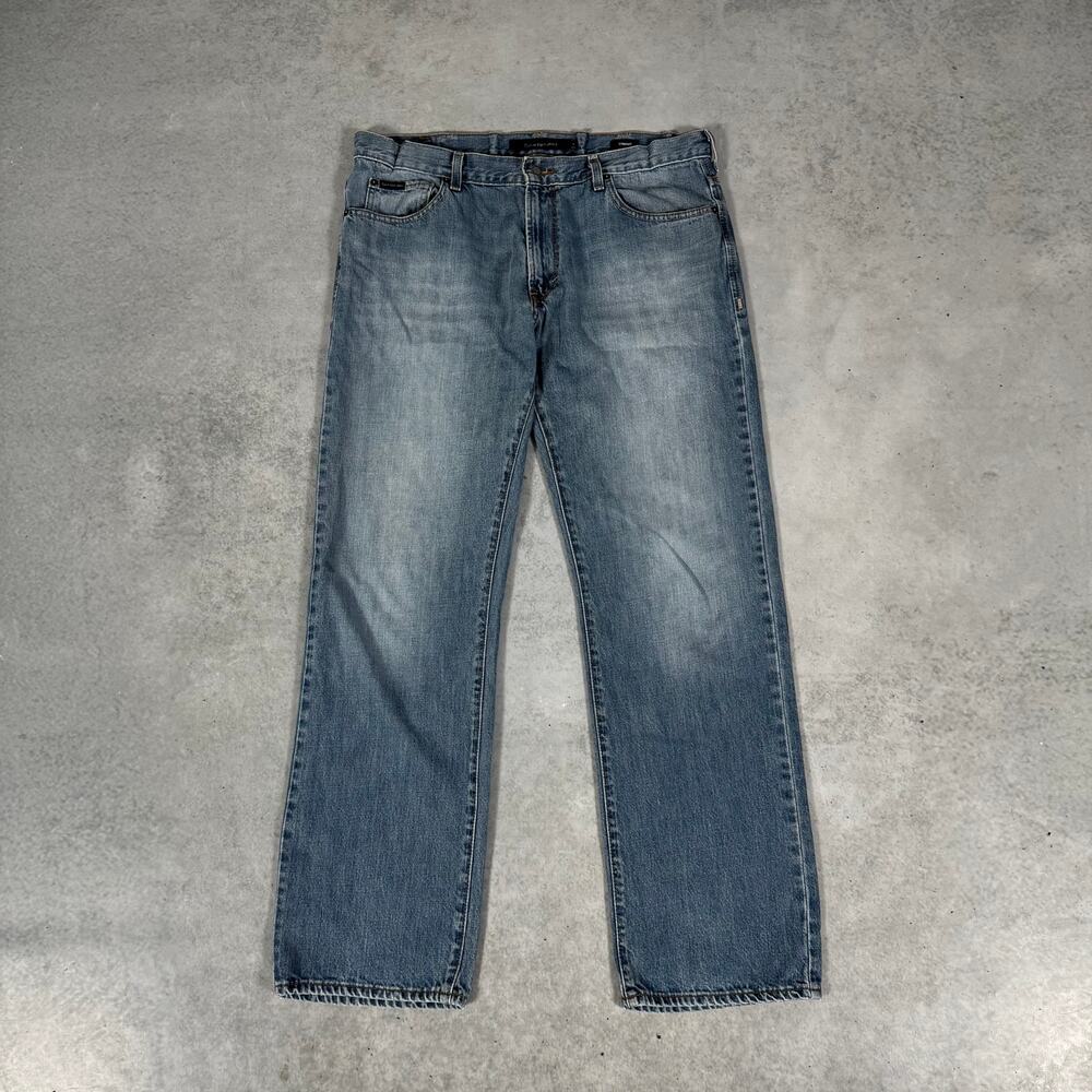 Calvin Klein Jeans Straight Jeans Light Wash - Size: 36x32